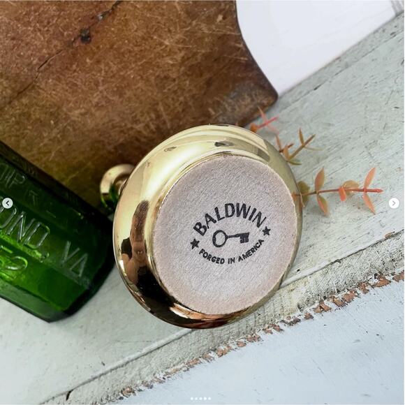 Vintage Brass Candlestick Baldwin Forged in America Hollywood Regency ONE - Picture 4 of 5